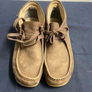 Clarks Men's Tan Leather Loafers size 11